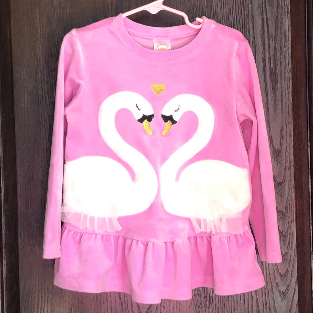 *5/$15* Wonder Nation Velour Swan Girls’ Shirt